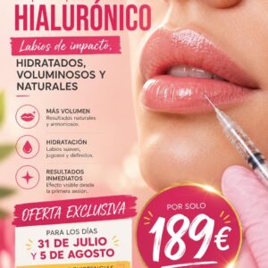 Ácido Hialurónico en labios